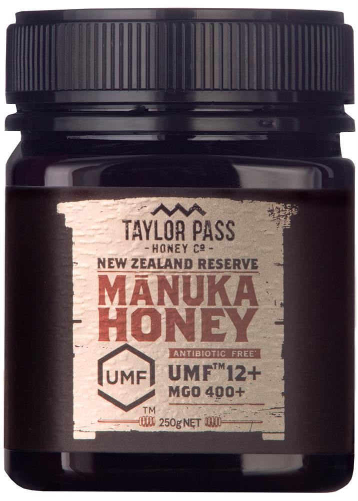 TAYLOR PASS HONEY Taylor Pass Manuka Honey UMF12+/MGO400 250g