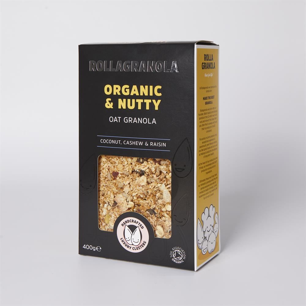 Rollagranola Organic oat granola gluten-free & vegan 400g