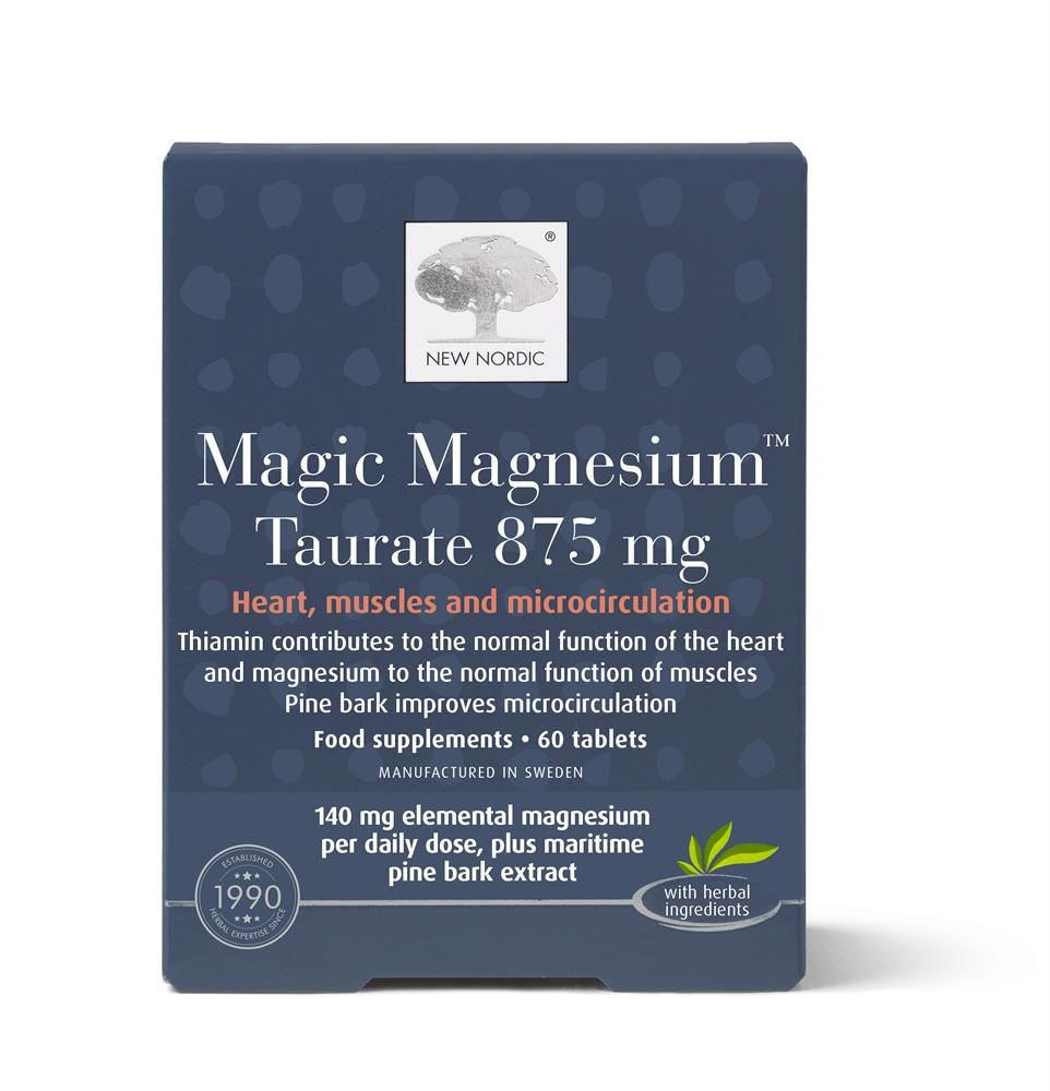New Nordic Magic Magnesium Taurate 875mg. 60 tablets