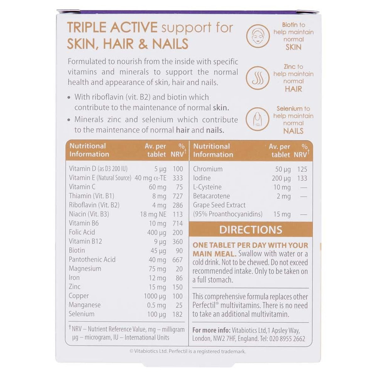 Vitabiotics Perfectil Original - 30 Tablets - image 4