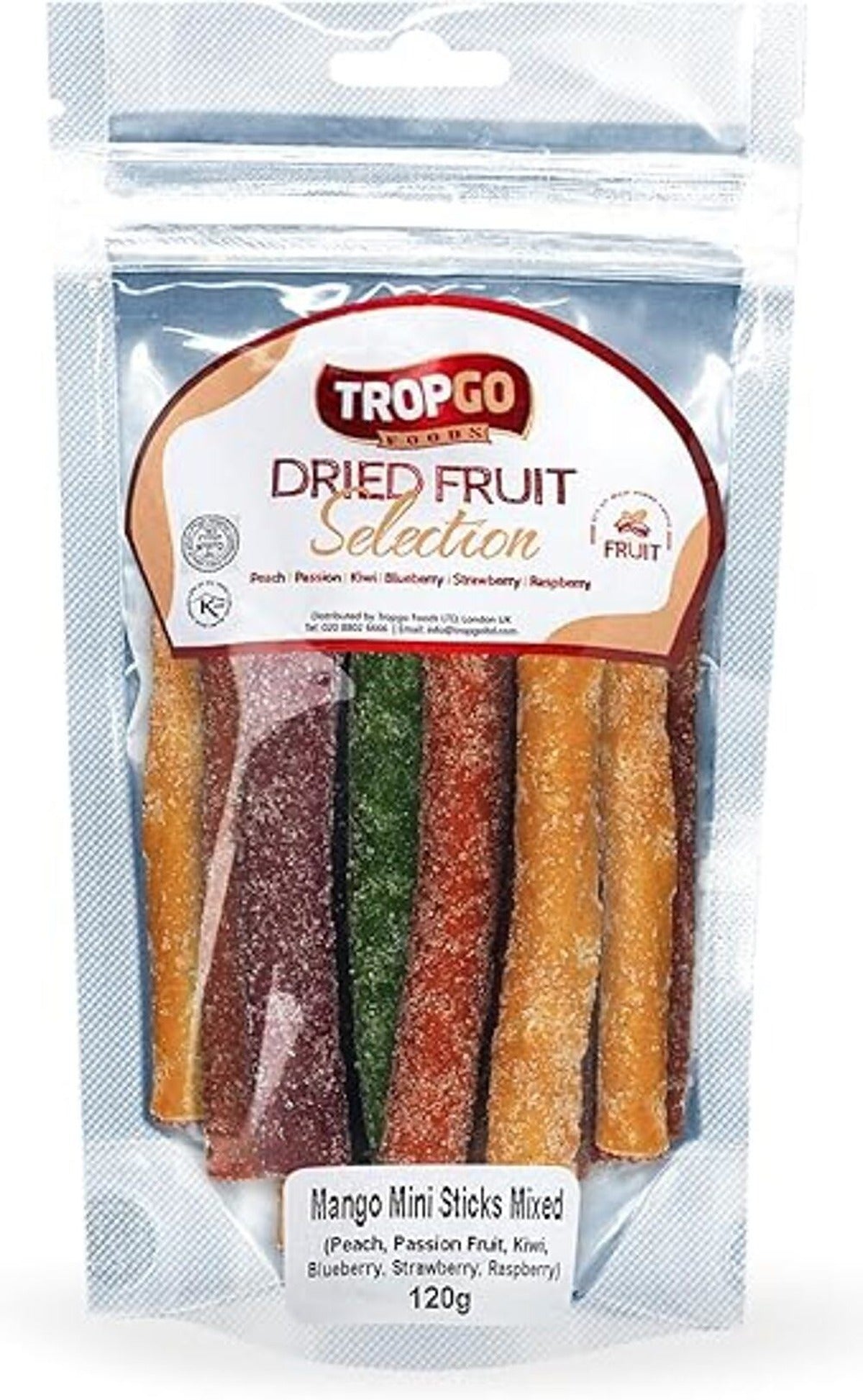 Tropgo Foods Tropgo Mango Dried Fruits Mix Mini Sticks 120g
