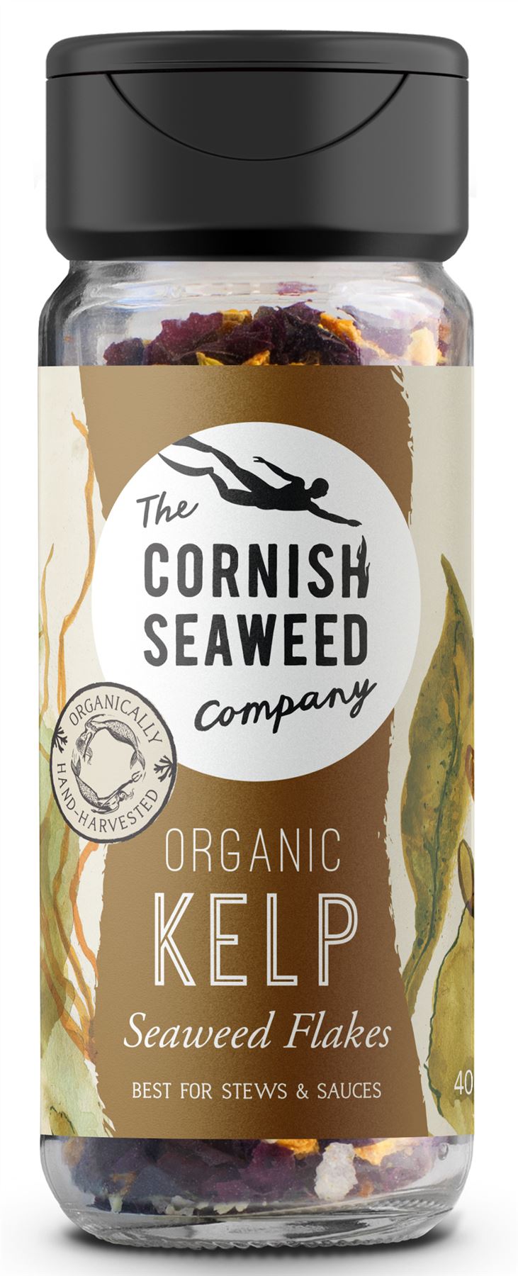 The Cornish Seaweed Company Kelp Seaweed Flakes Shaker 40g