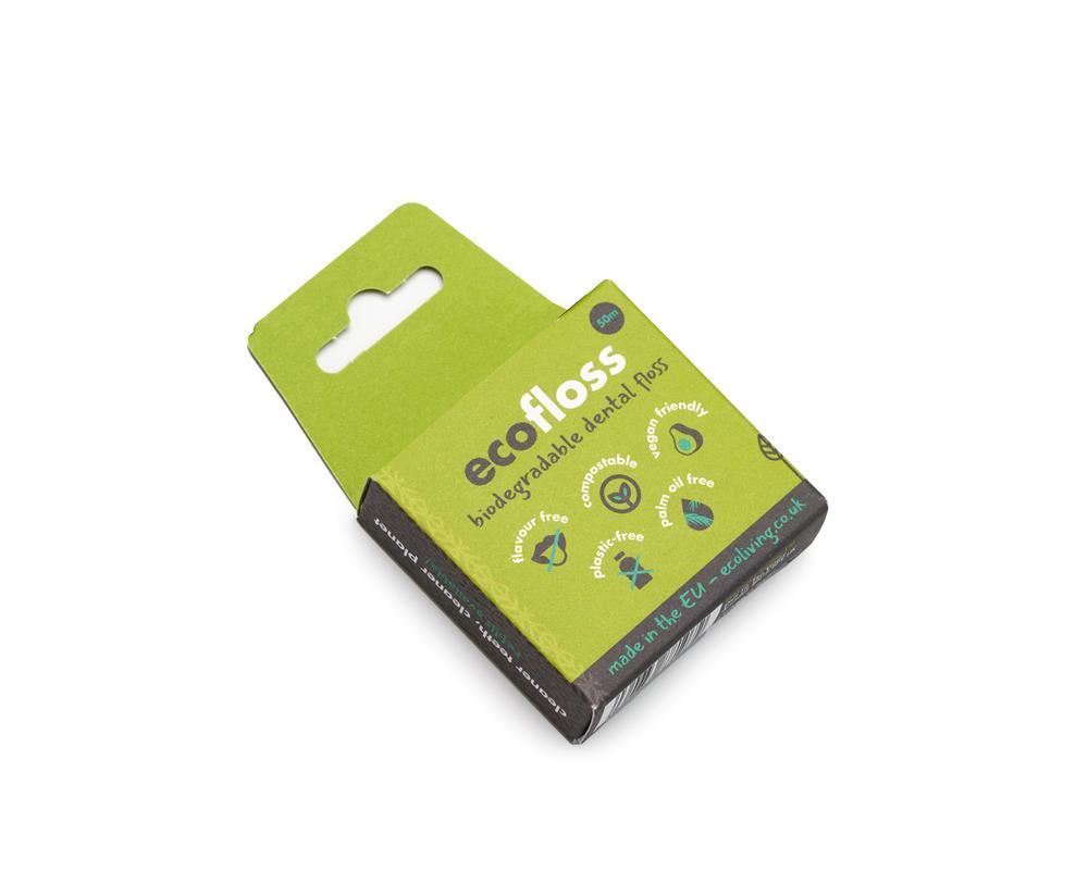 Ecoliving Eco Floss - Plant-Based Vegan Dental Floss 13g - 6 Pack