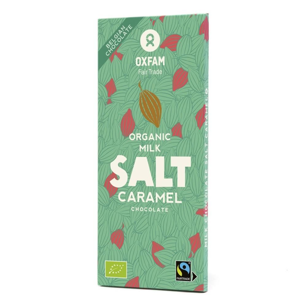 Oxfam Fair Trade ORGANIC Milk Salt-Caramel 100g