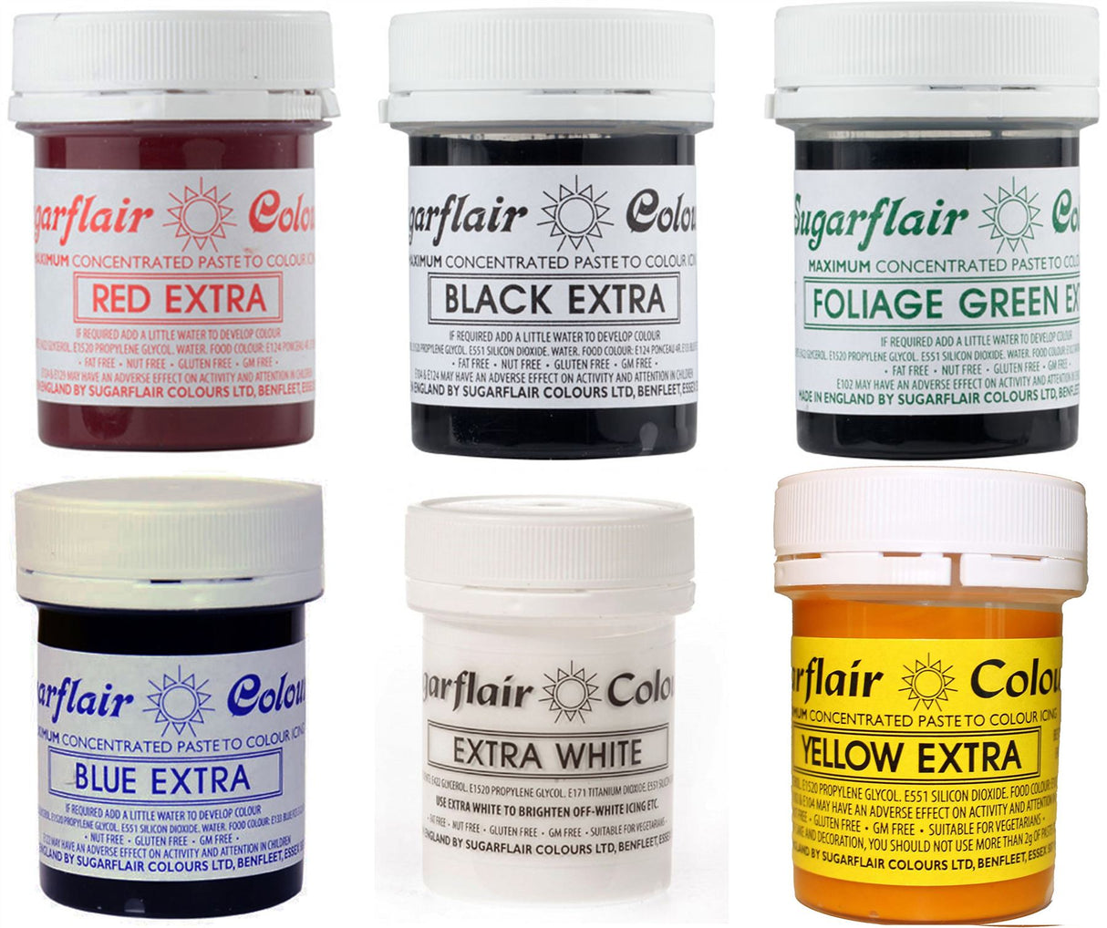 Sugarflair Concentrated Food Colouring Paste Extra - 42g All Shades