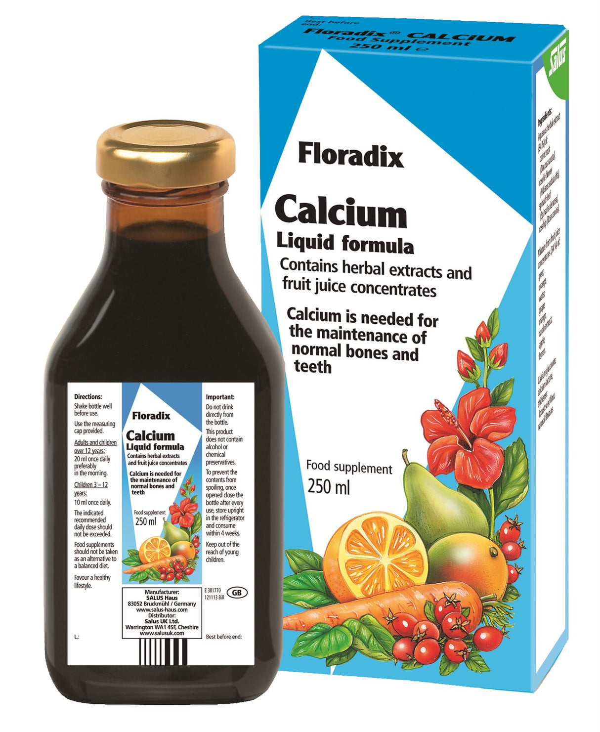 Floradix - Calcium Liquid Formula - 250ml