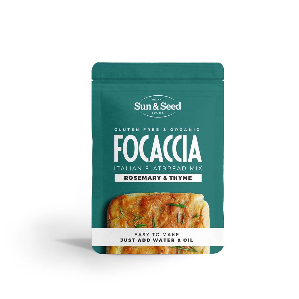 Sun and Seed Organic GF Focaccia Mix Rosemary & Thyme 300g