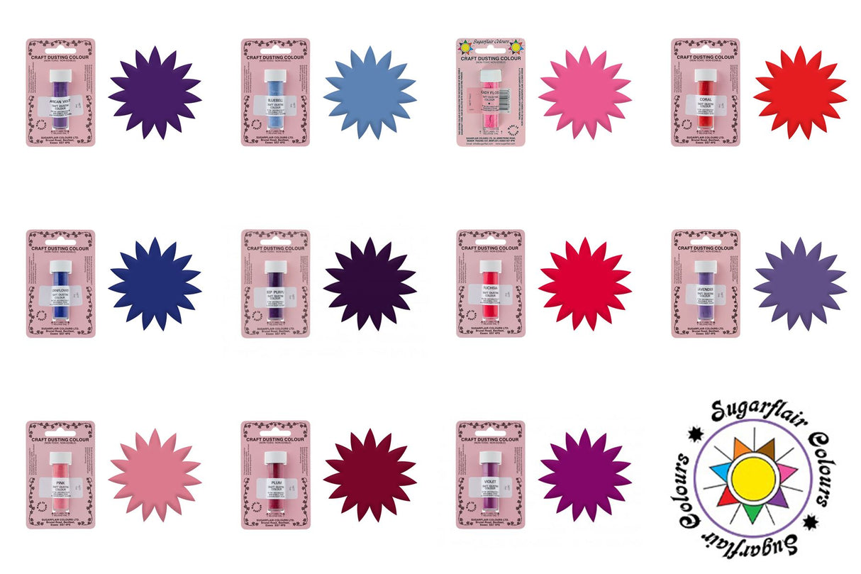 Sugarflair CRAFT DUSTING Powder Colours - 7g