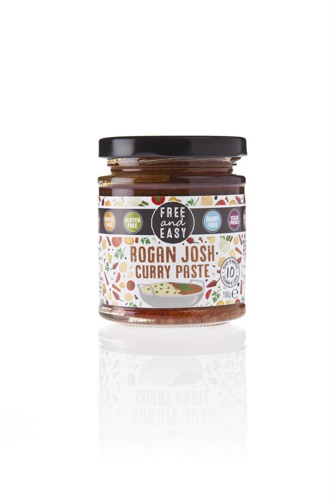 Free & Easy Gluten Free Rogan Josh Curry Paste 190g
