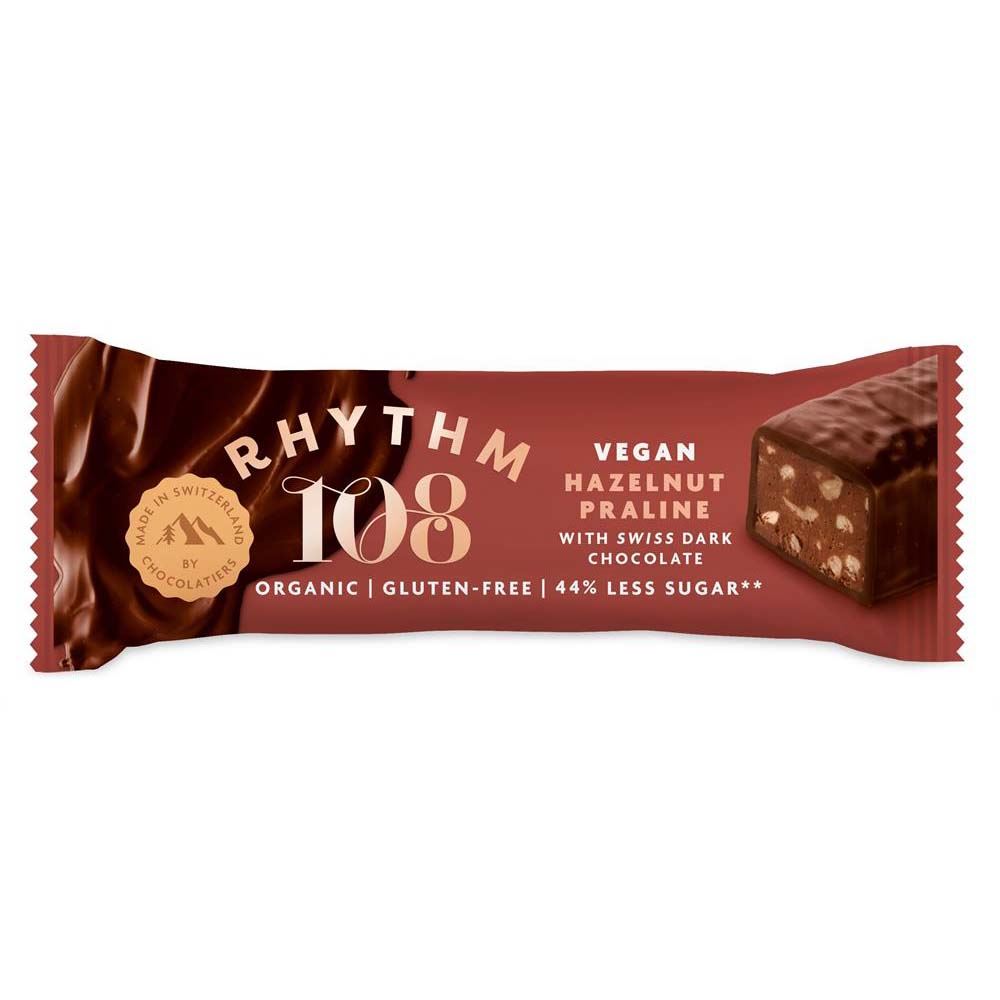 Rhythm 108 A Swiss chocolate coated bar - Hazelnut Praline flavour 33g
