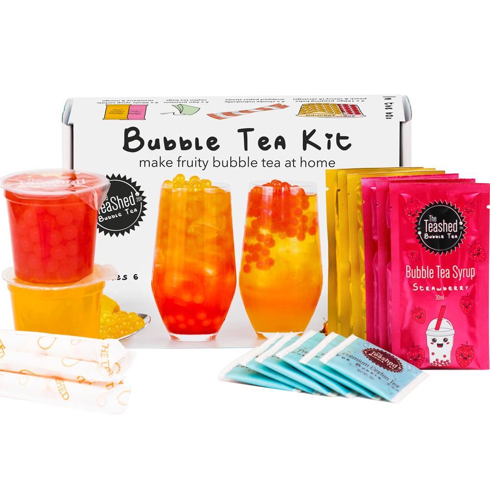The TeaShed 6 Serving Fruit Bubble Tea Kit Gift Box 720g