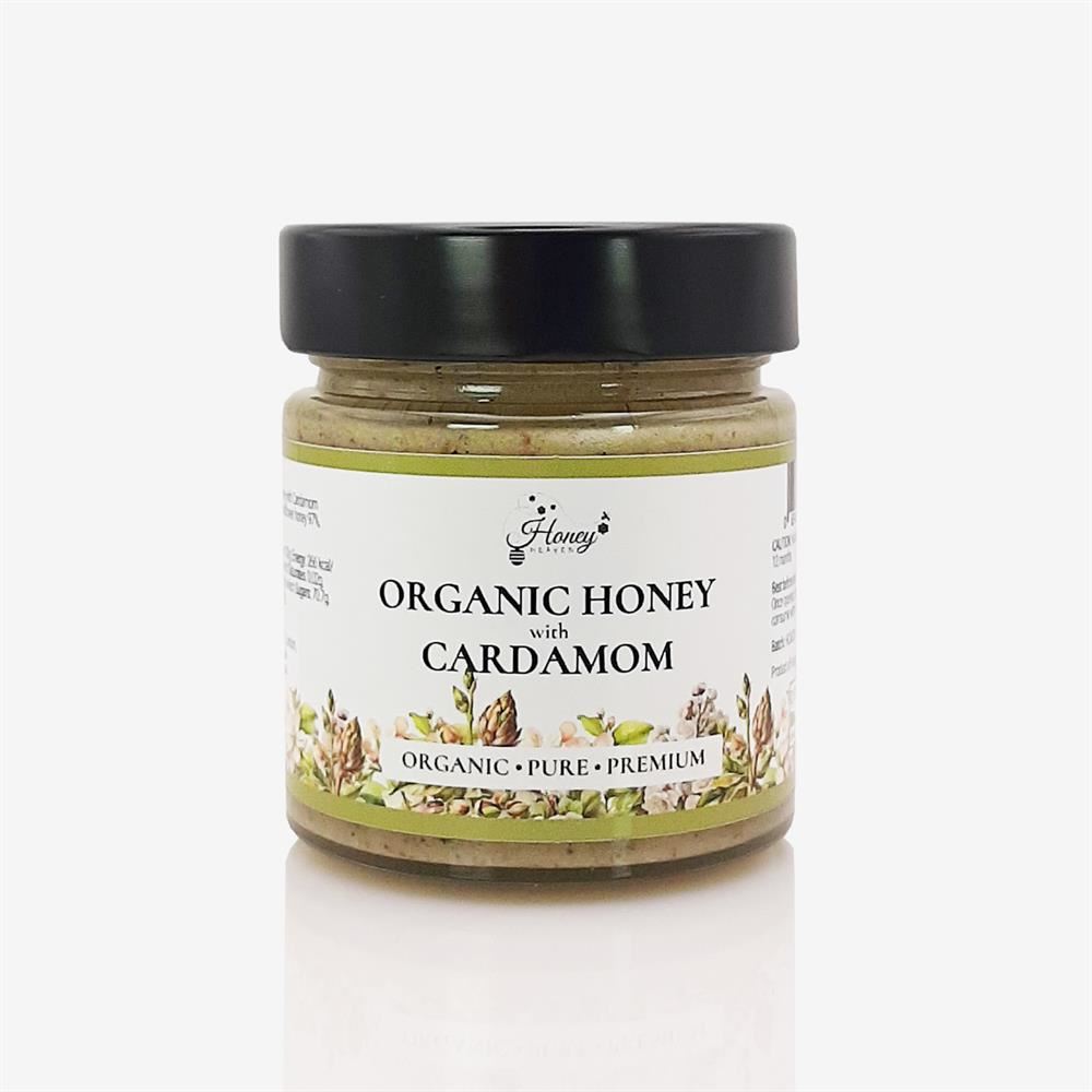 Honey Heaven Organic Honey with Cardamom 300g