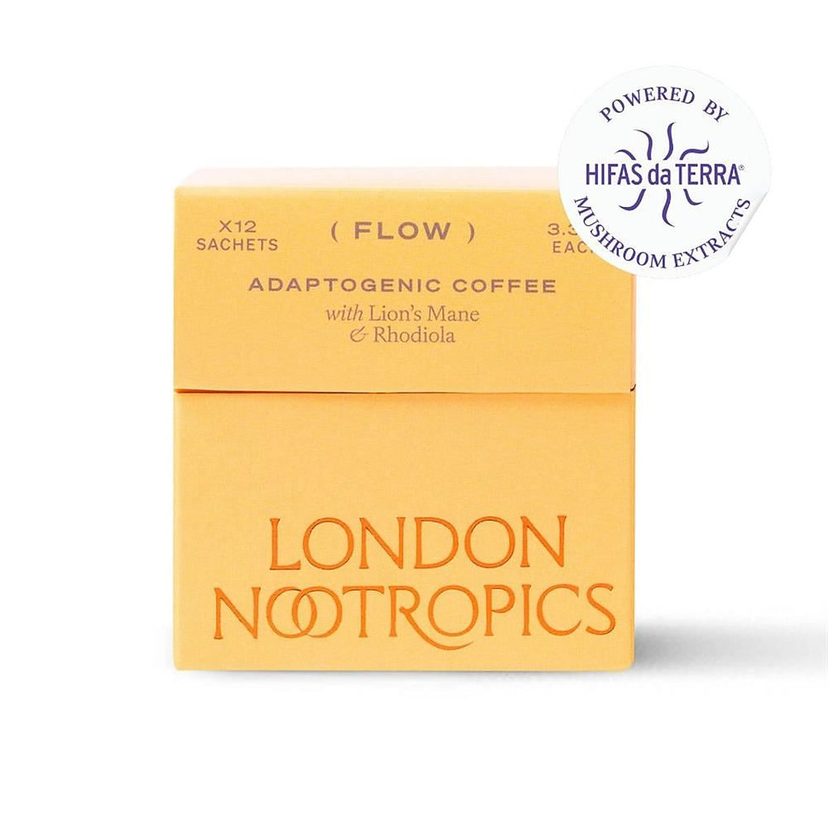 London Nootropics Adaptogenic Coffee with Lion's Mane mushroom 12 Sachets