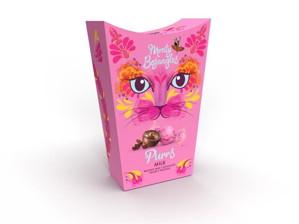 Monty Bojangles Purrs RFA Belgian Milk Chocolate Truffles Gift Carton 200g
