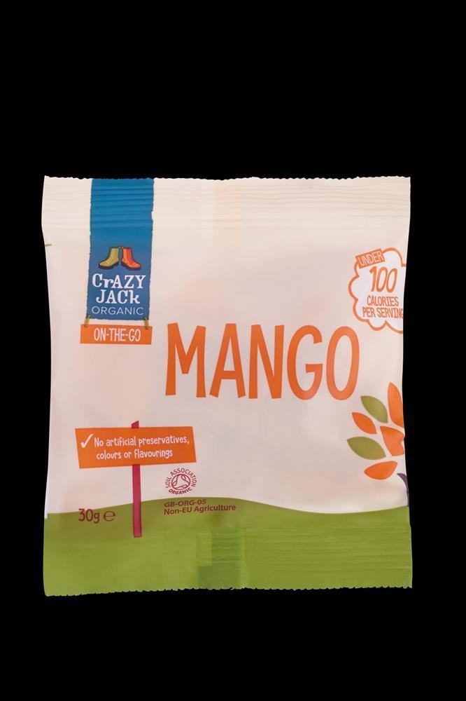 Crazy Jack Organic Ready To Eat Mango 30g - 16 Pack
