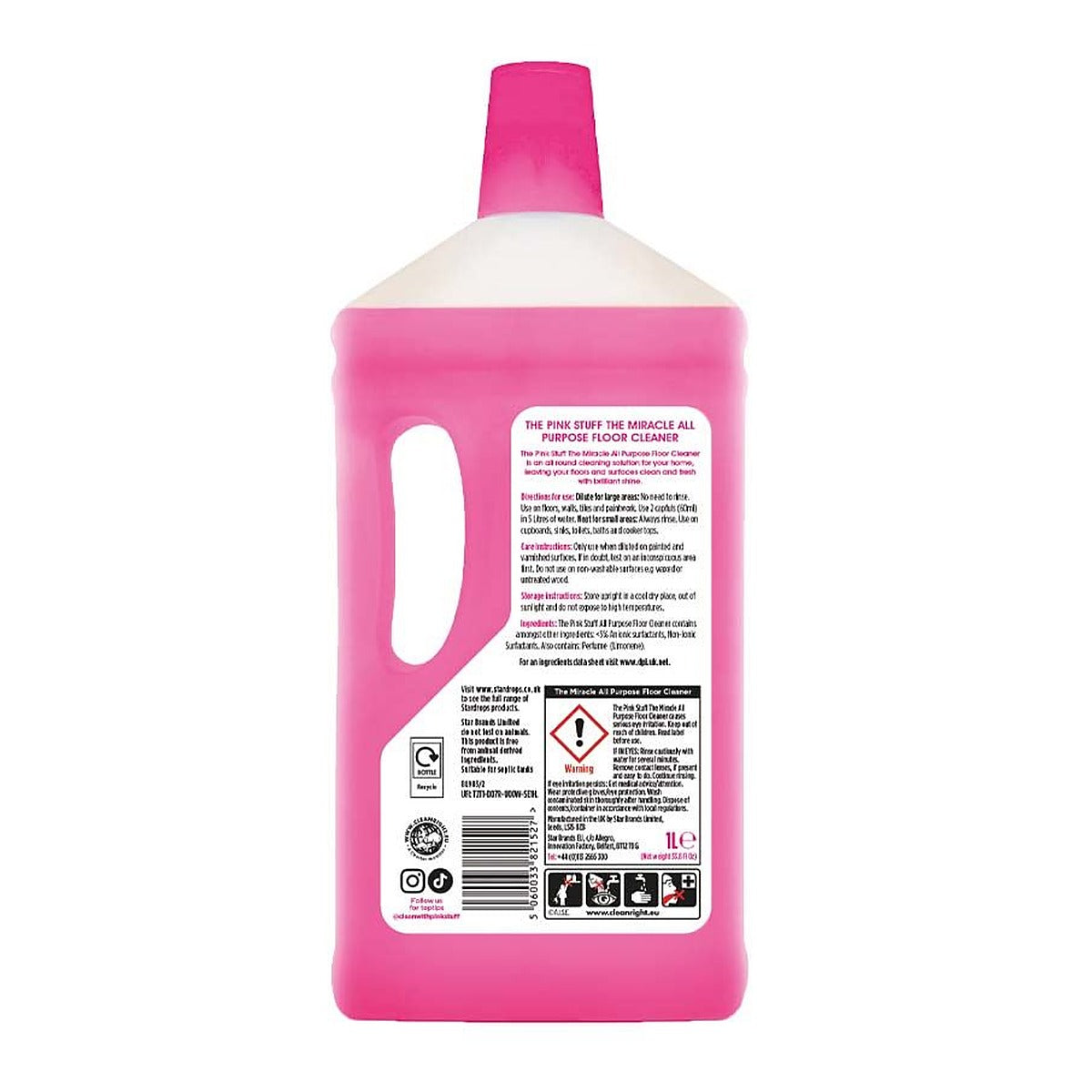 The Pink Stuff Miracle All Purpose Floor Cleaner 1L - image 2