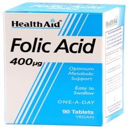 HealthAid Folic Acid 400ug (Dispenser) 1000 Tablets