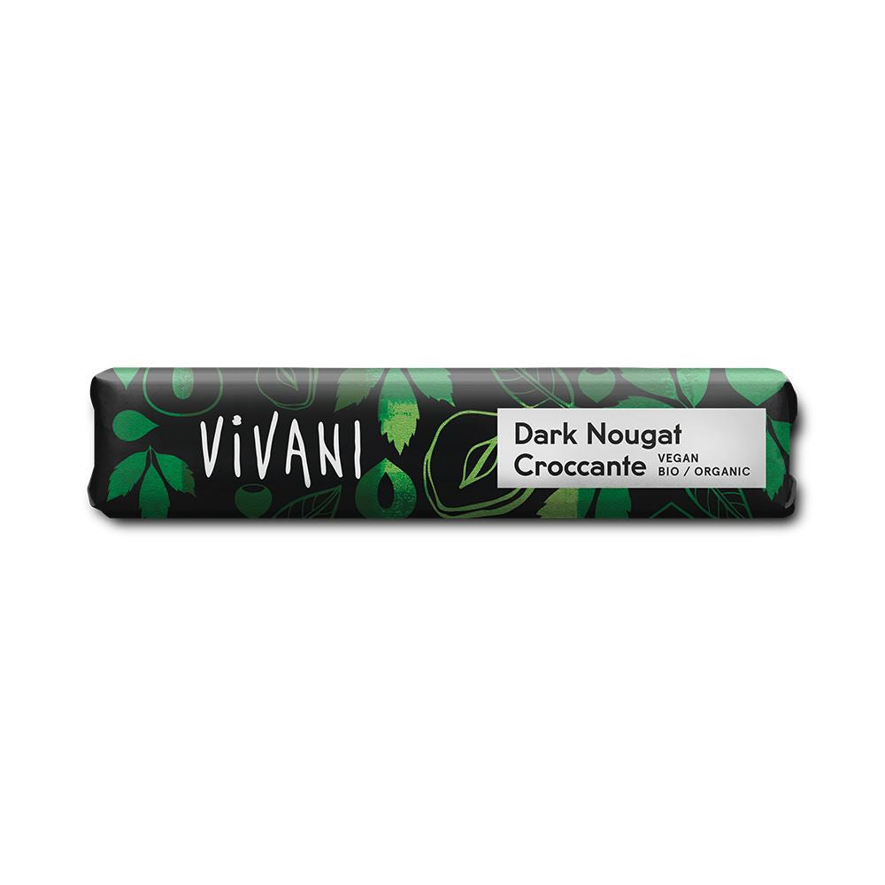 Vivani Mini Dark Nougat Croccante Chocolate Vegan Organic 35g