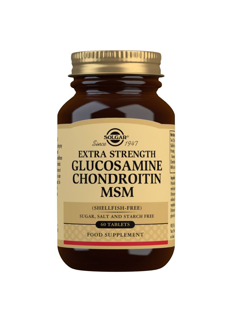Solgar Extra Strength Glucosamine Chondroitin MSM - 60 Tablets