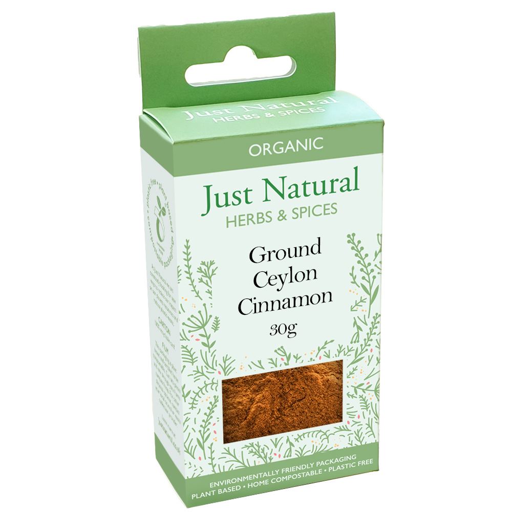 Just Natural Herbs Organic Ground Cinnamon (Box) 30g