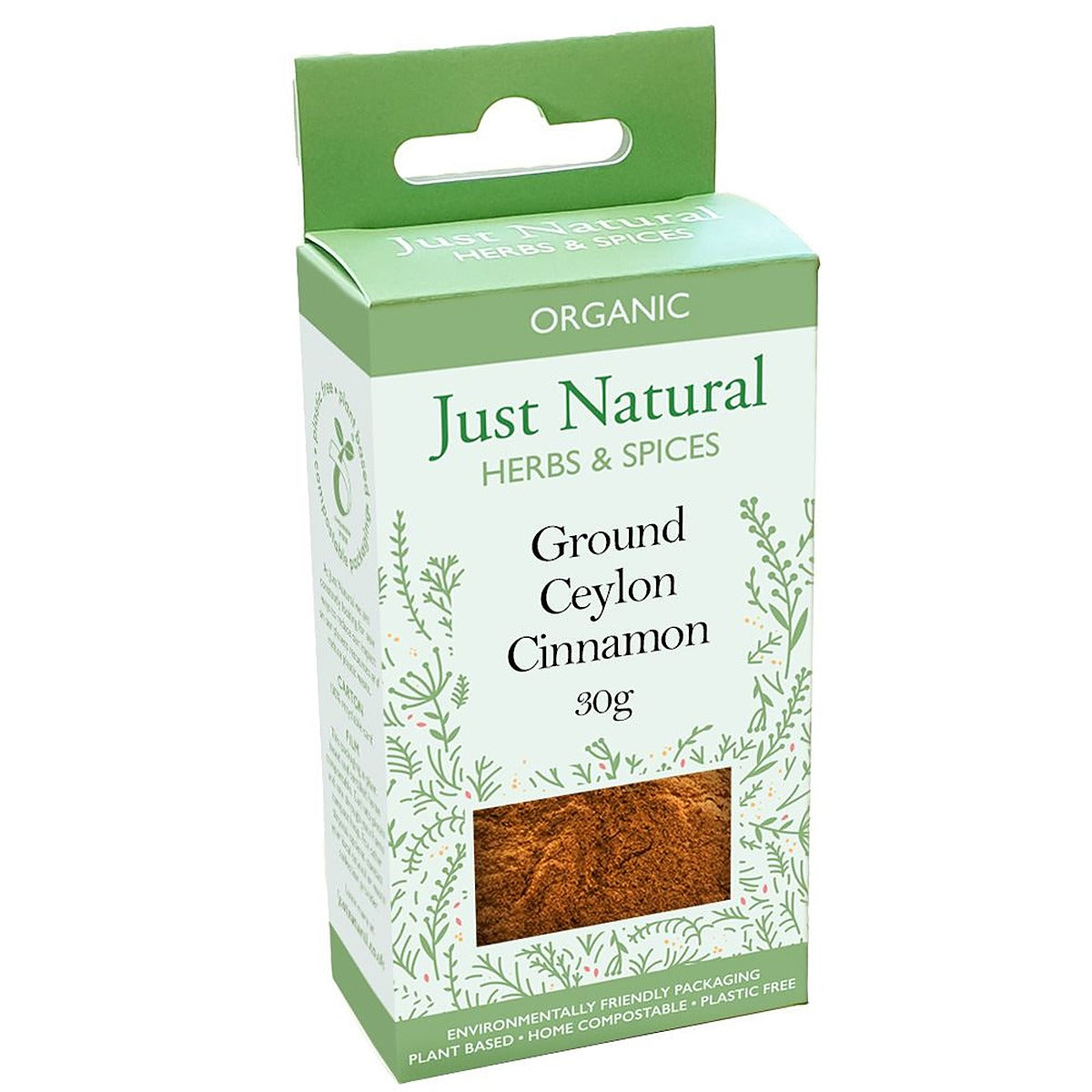 Just Natural Herbs Organic Ground Cinnamon (Box) 30g