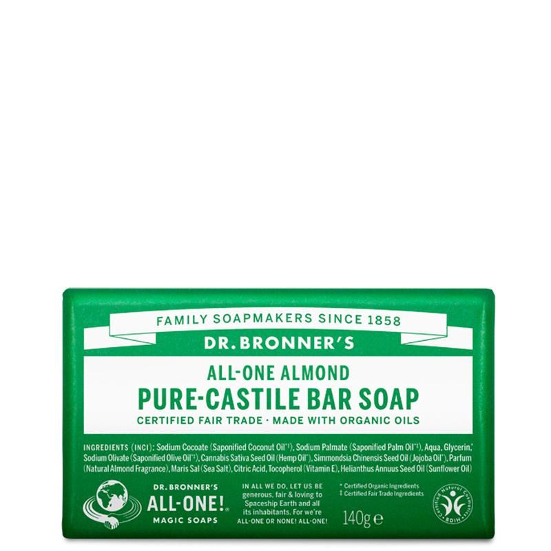 Dr Bronner's Pure Castile Bar Soap - 140g - All Scents