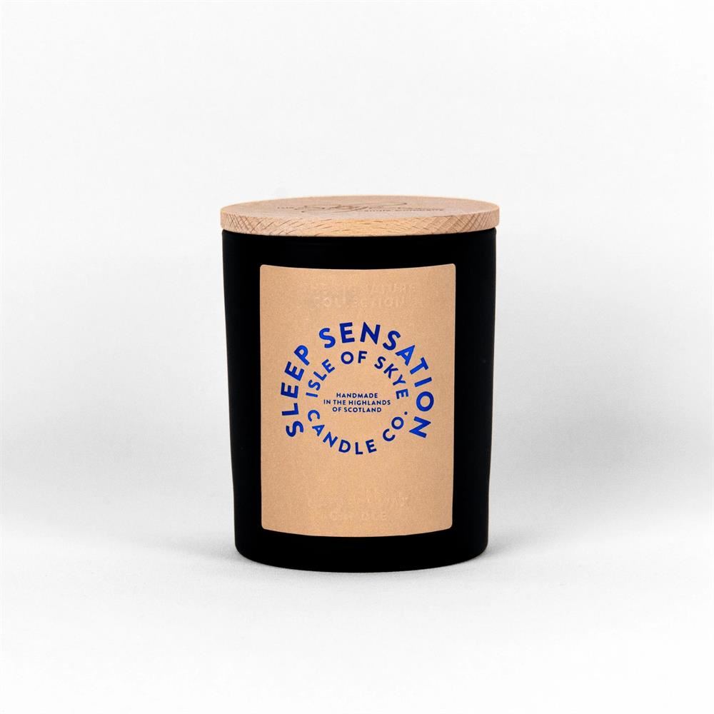 Isle of Skye Sleep Sensation Black Natural Wax Candle 9.5cm x 8cm x 8cm