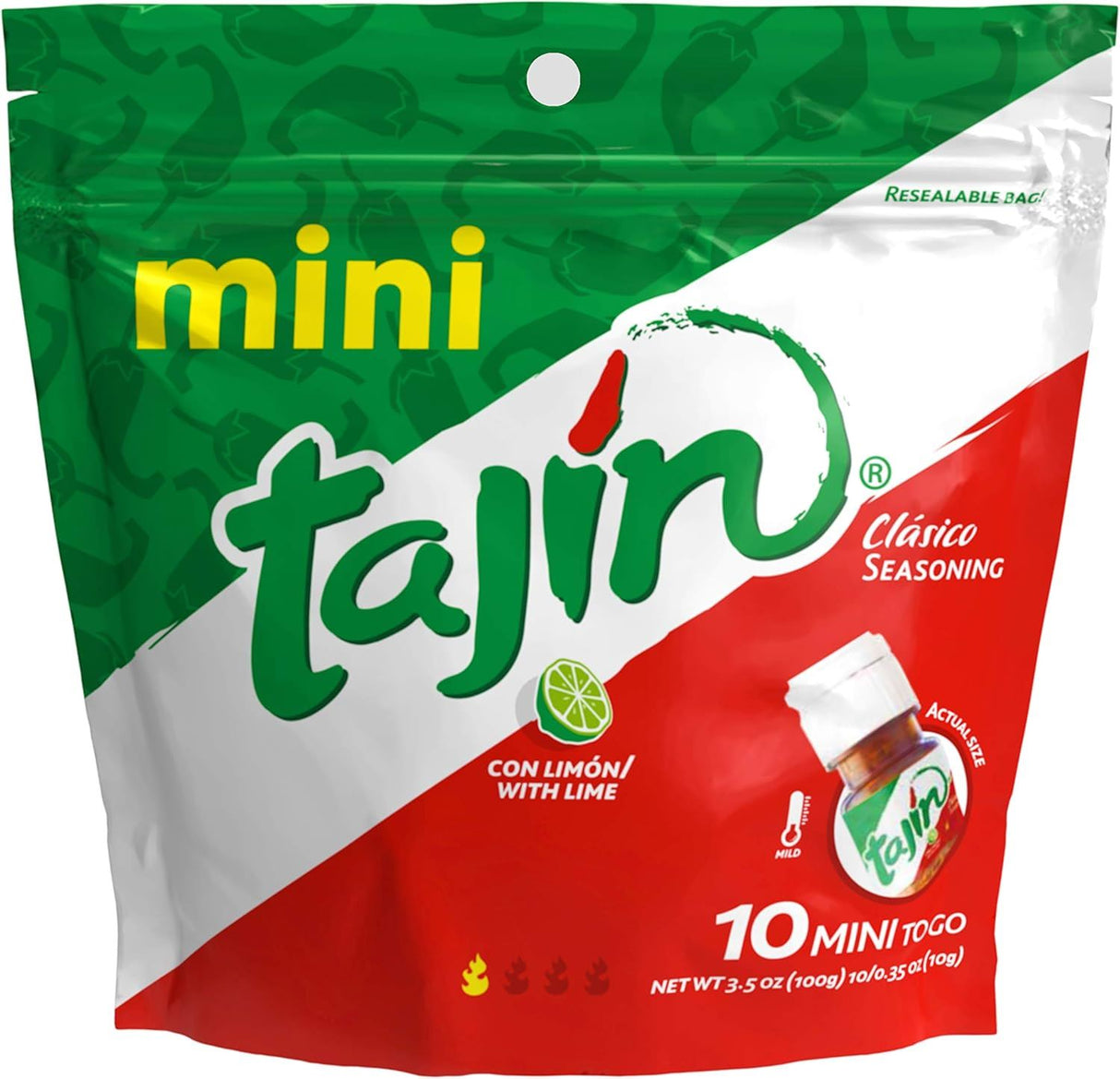 Tajin Chilli & Lime Seasoning Minis 10 x 10g