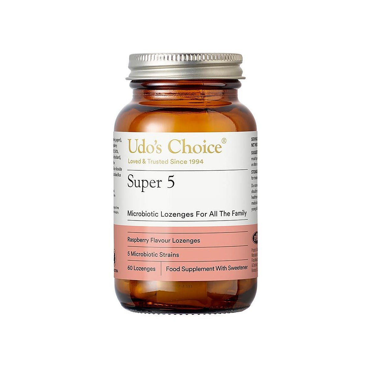 Udos Choice Super 5 Microbiotics - 60 Lozenges