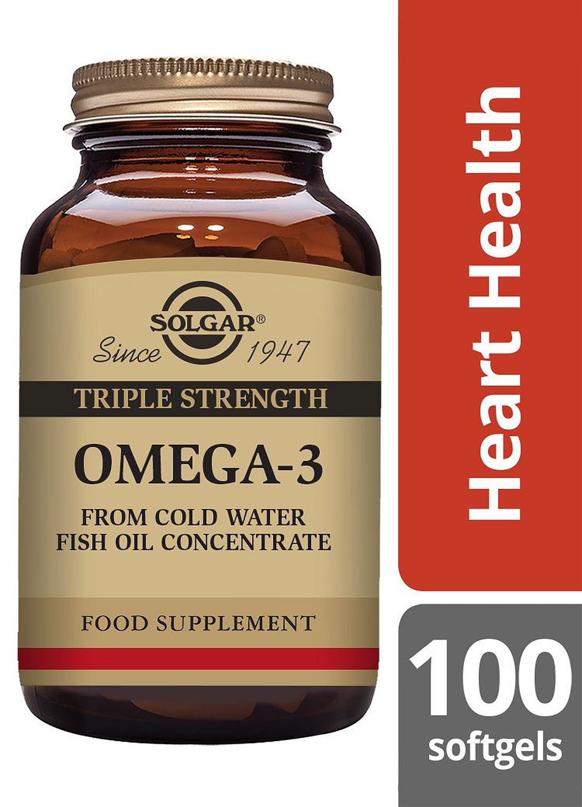 Solgar Triple Strength Omega-3 - 100 Softgels - image 2