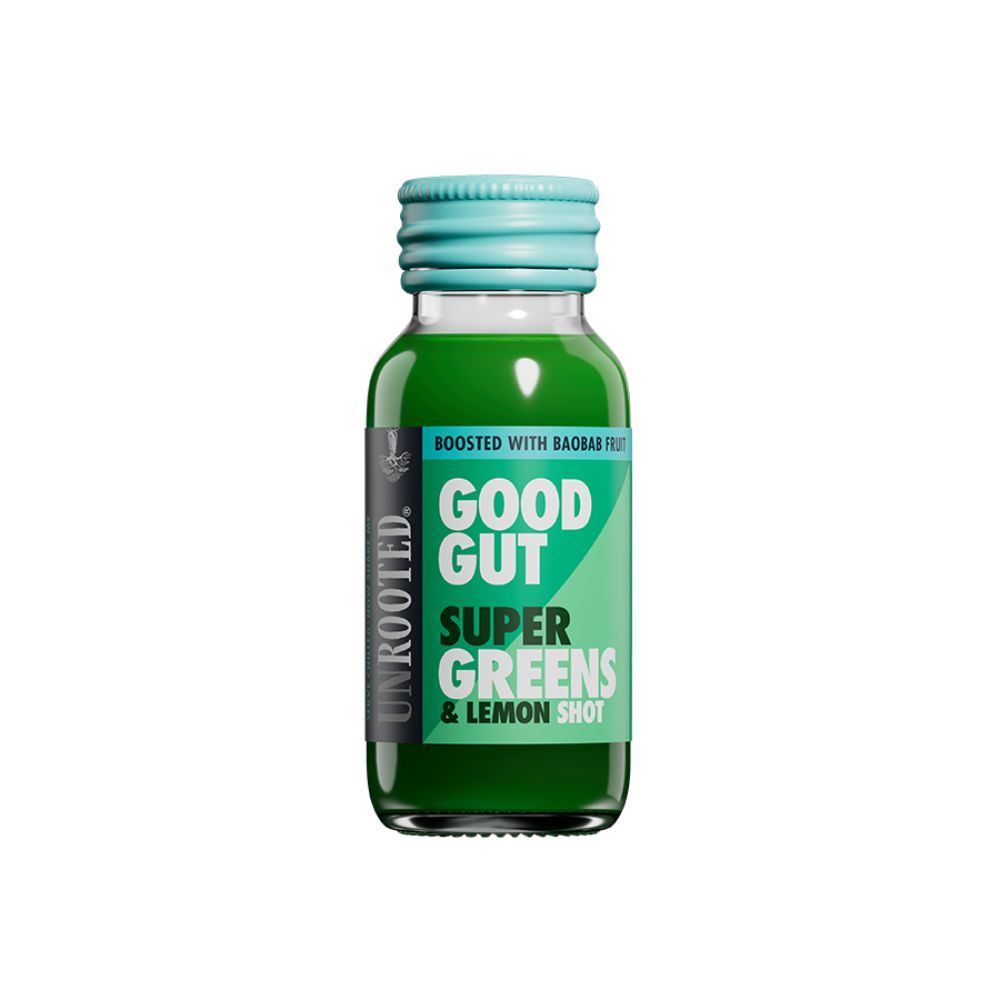 Unrooted Super Greens and Lemon Shot 60ml - 12 Pack