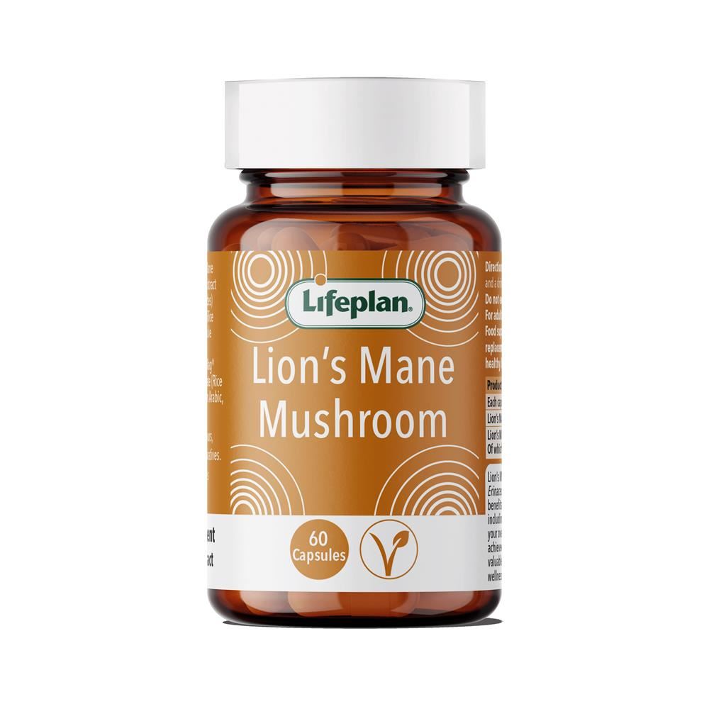 Lifeplan Lion's Maine Mushroom supports your overall well being 60 caps