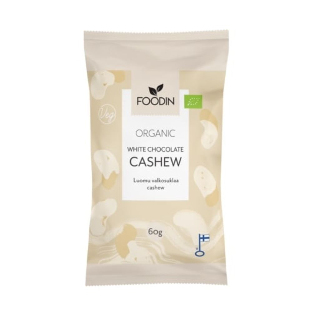 Foodin Organic Raw White Chocolate Cashew 60g