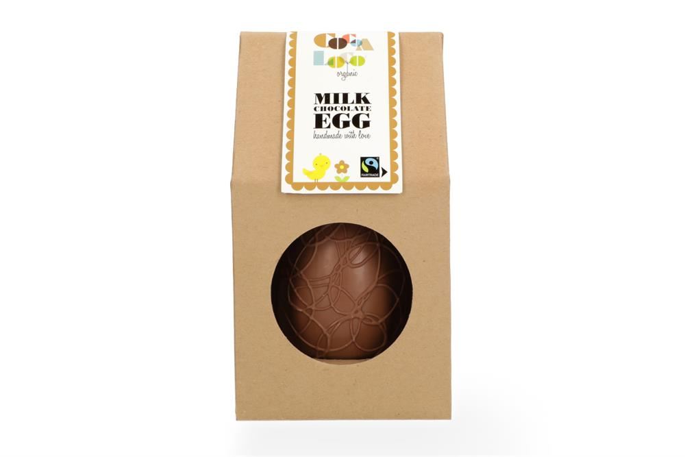 Cocoa Loco Milk Chocolate Easter Egg filled with Buttons 225g