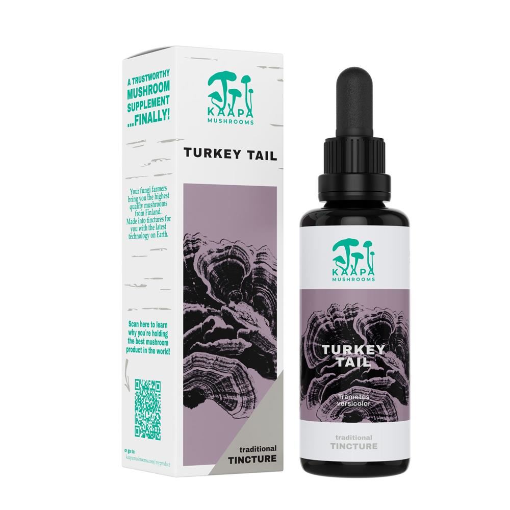 Kaapa Mushrooms Turkey Tail Mushroom Organic Extract Tincture 50ml