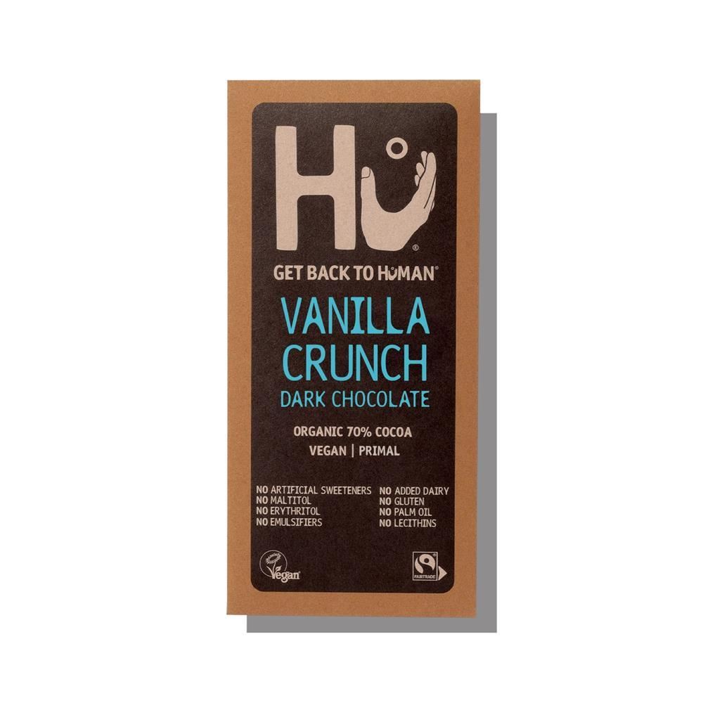 Hu Vanilla Crunch Dark Chocolate Bar 60g - 12 Pack