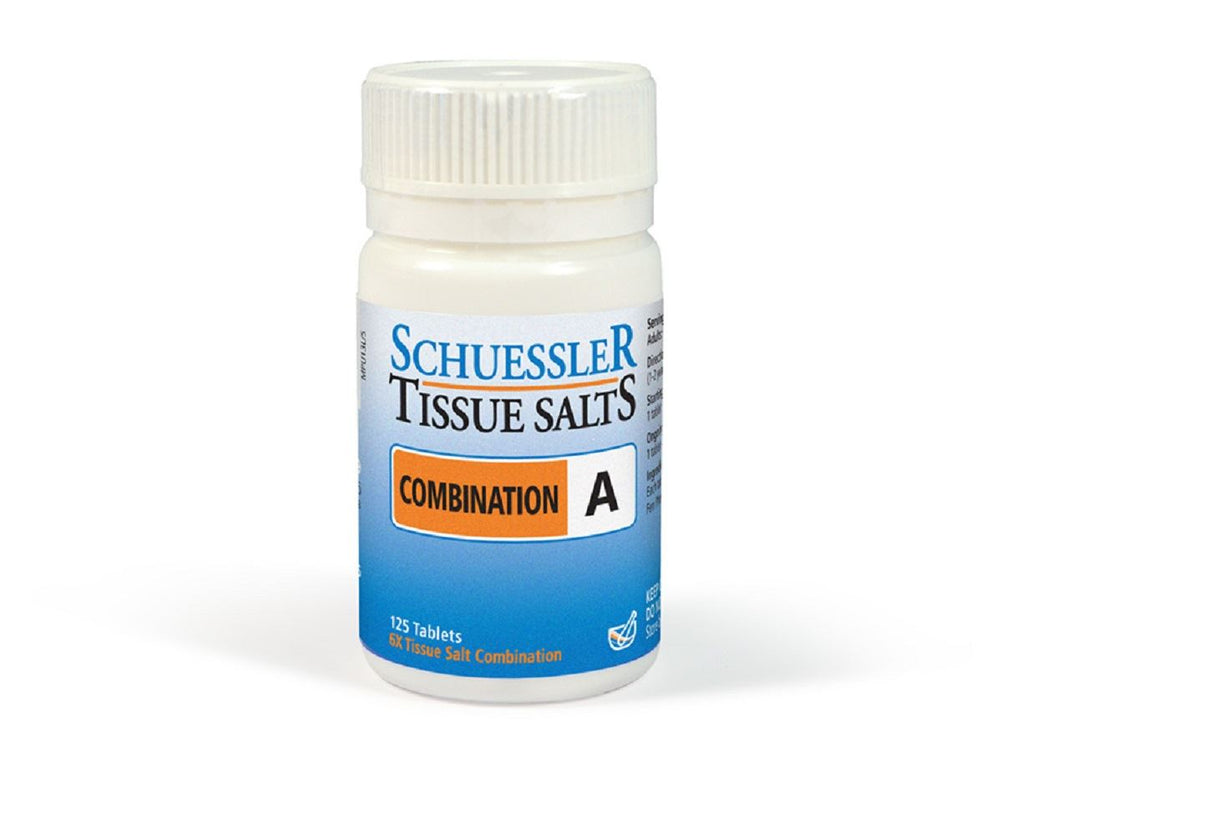 Schuessler Combination A Tissue Salts 125 Tablets