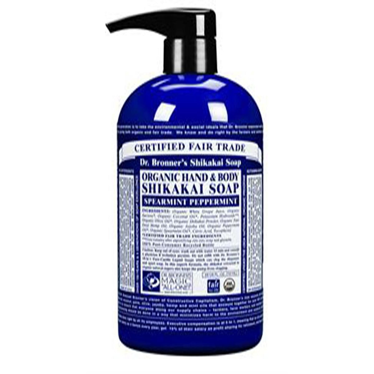 Dr Bronner Peppermint Organic Pump Soap 710ml