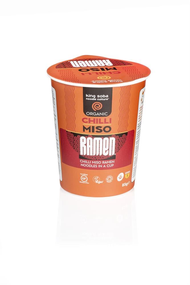 King Soba Organic Chilli Miso Ramen 85g