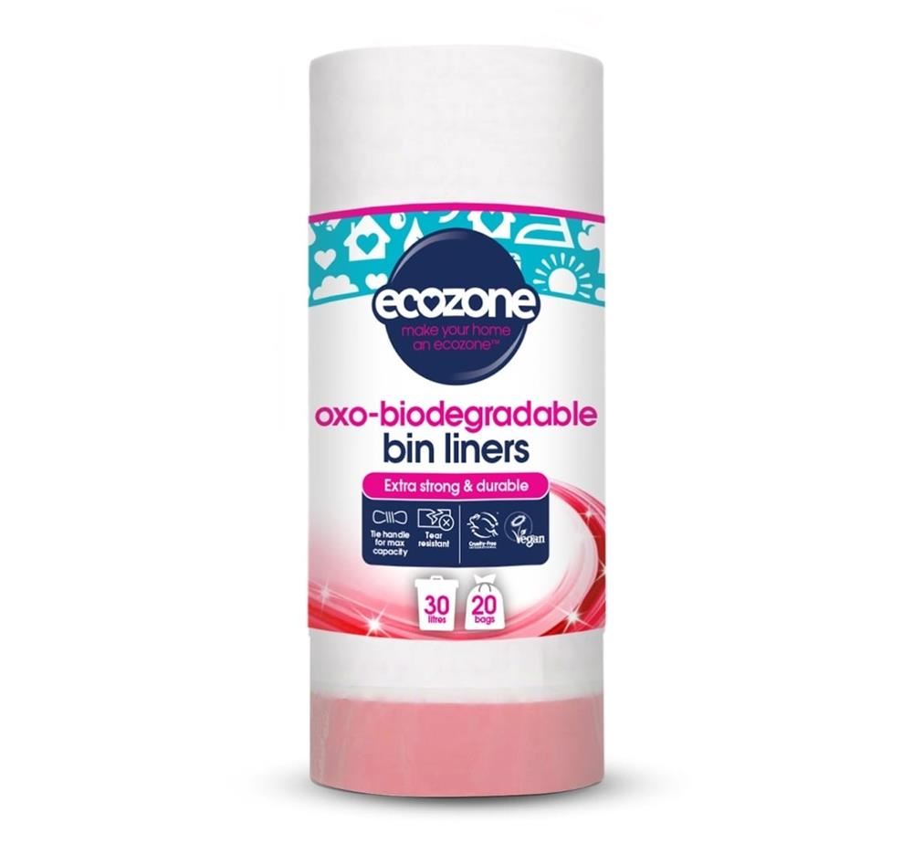 Ecozone Biodegradable Bin Liners - 30lt - 20 bags