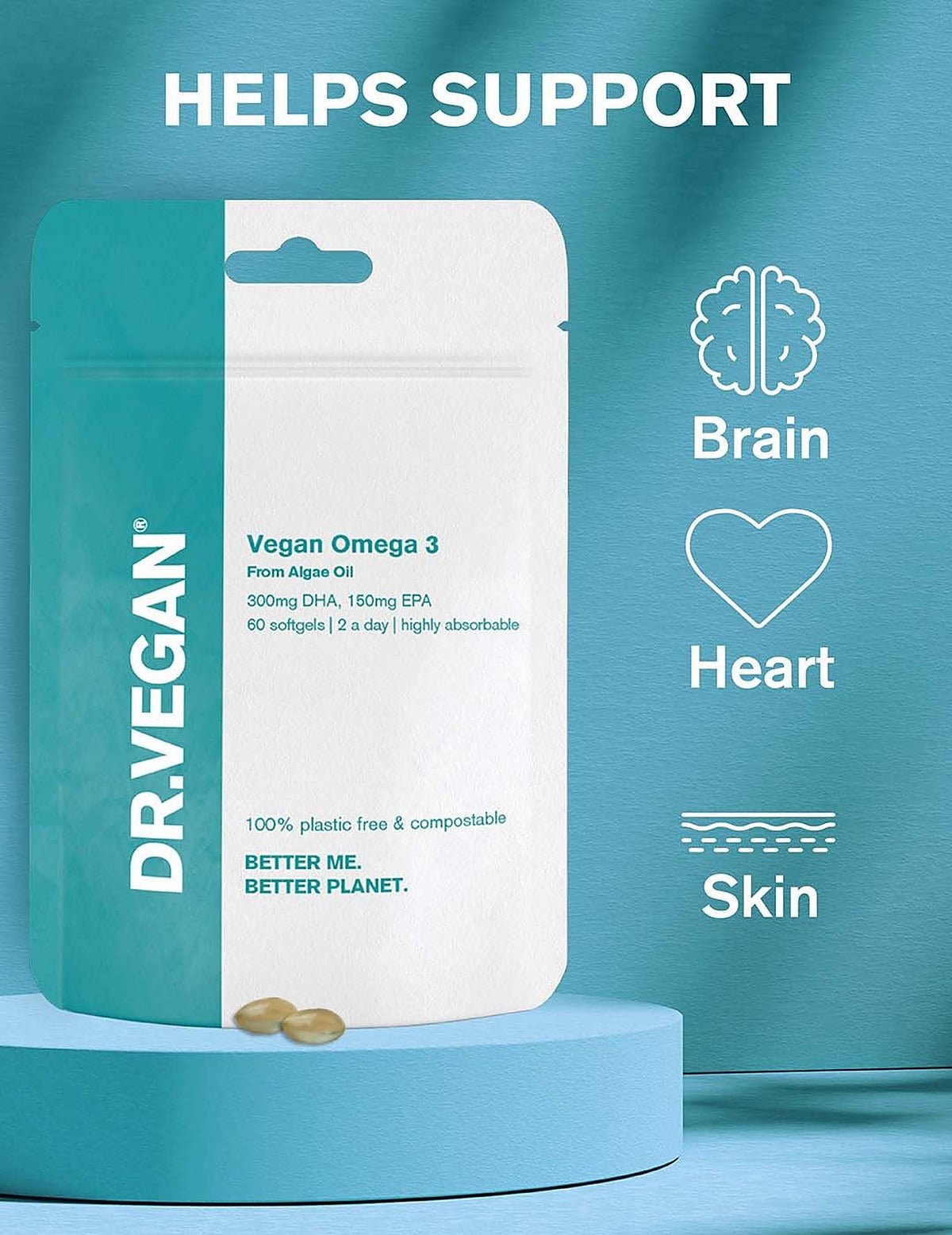 Dr. Vegan Vegan Omega 3 - 60 Softgels - image 6