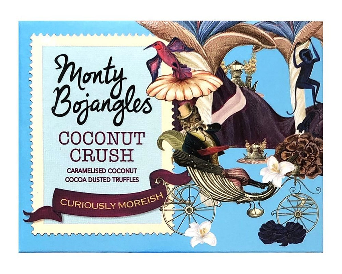 Monty Bojangles Coconut Crush Cocoa Dusted Truffles Gift Cube 100g