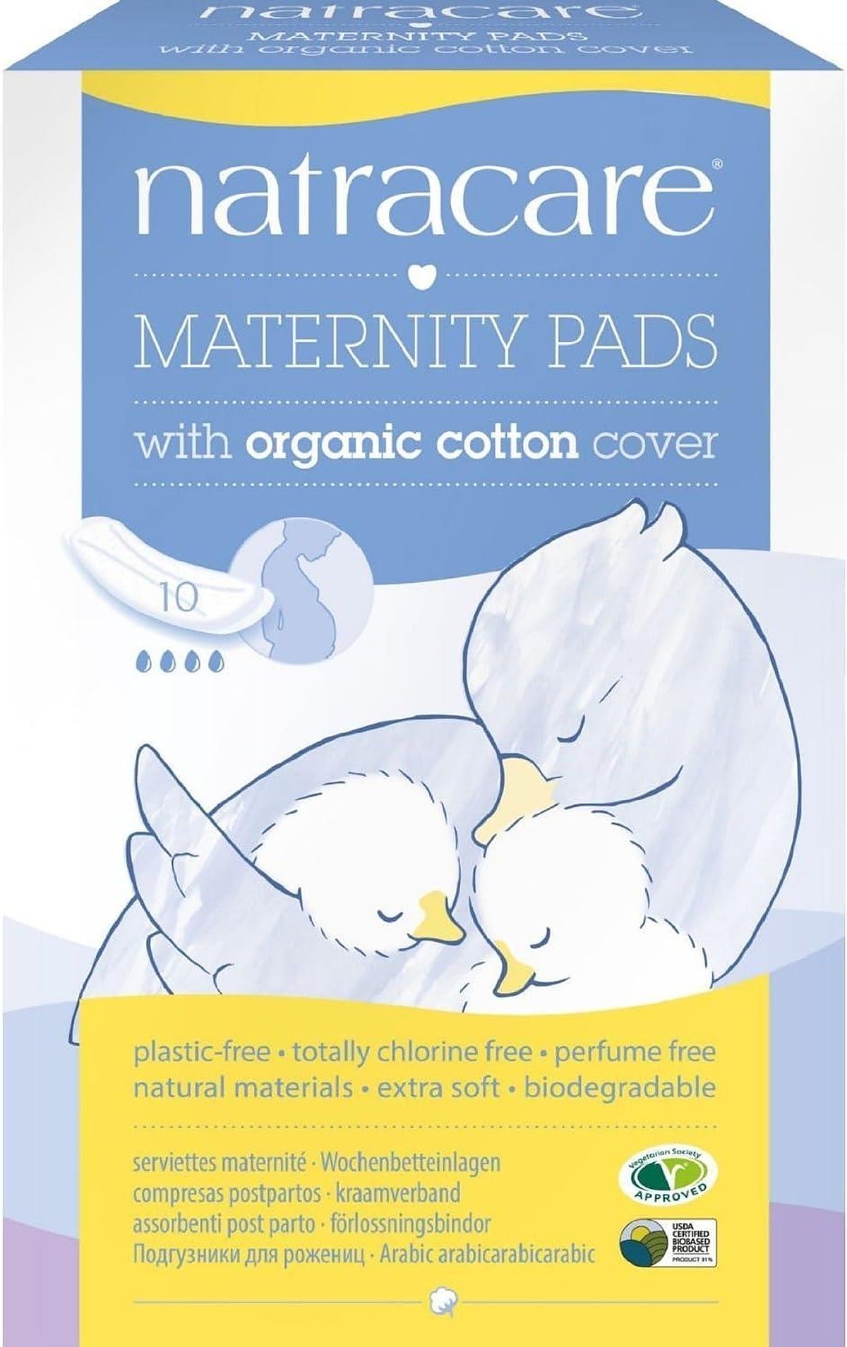 Natracare Natural Maternity Pads x 10 - 2 Pack