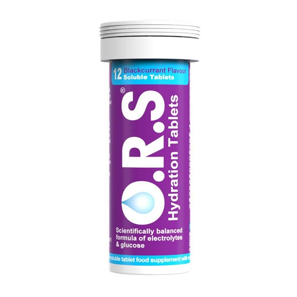 ORS Oral Hydration Salts Blackcurrant Flavour - 12 Tablets