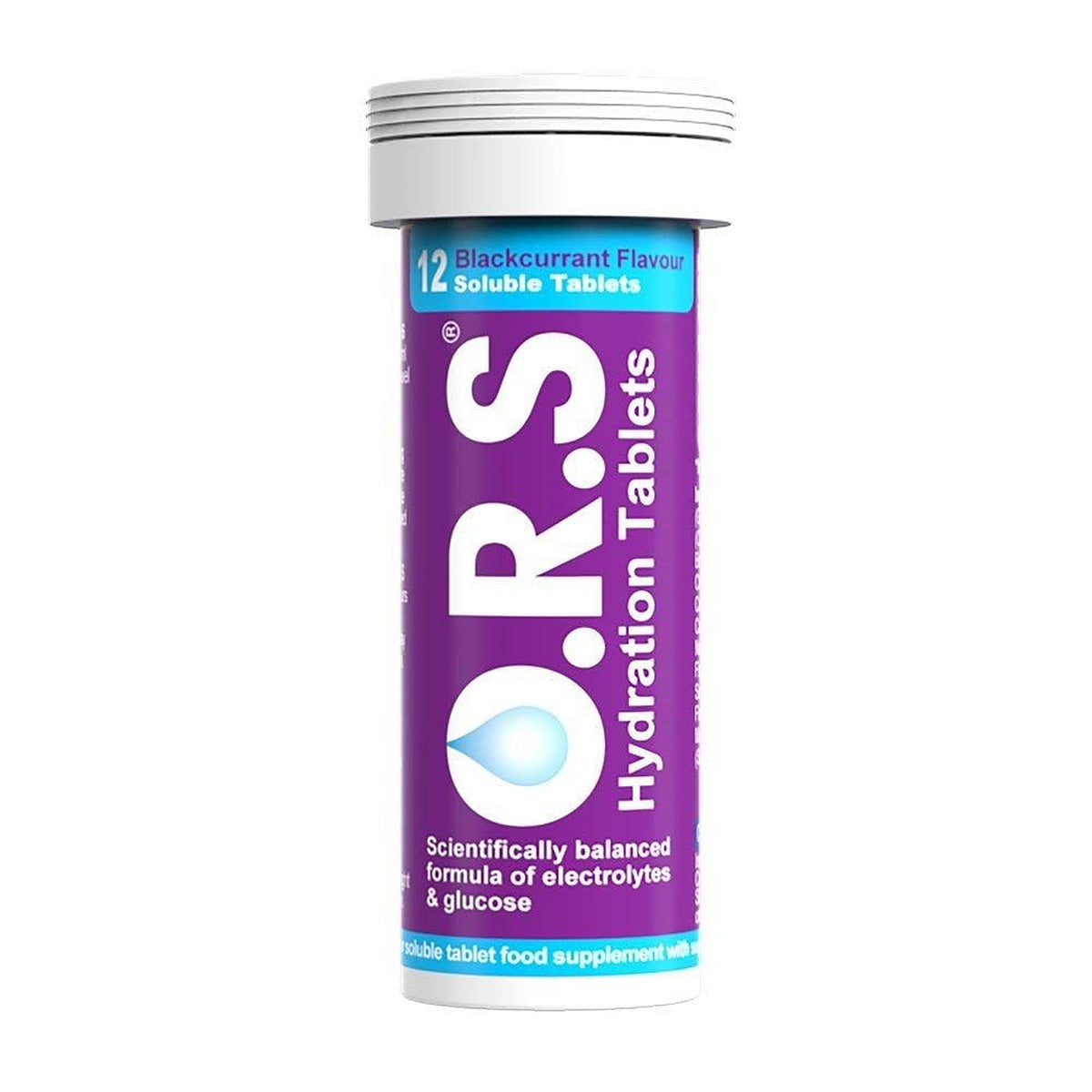 ORS Oral Hydration Salts Blackcurrant Flavour - 12 Tablets