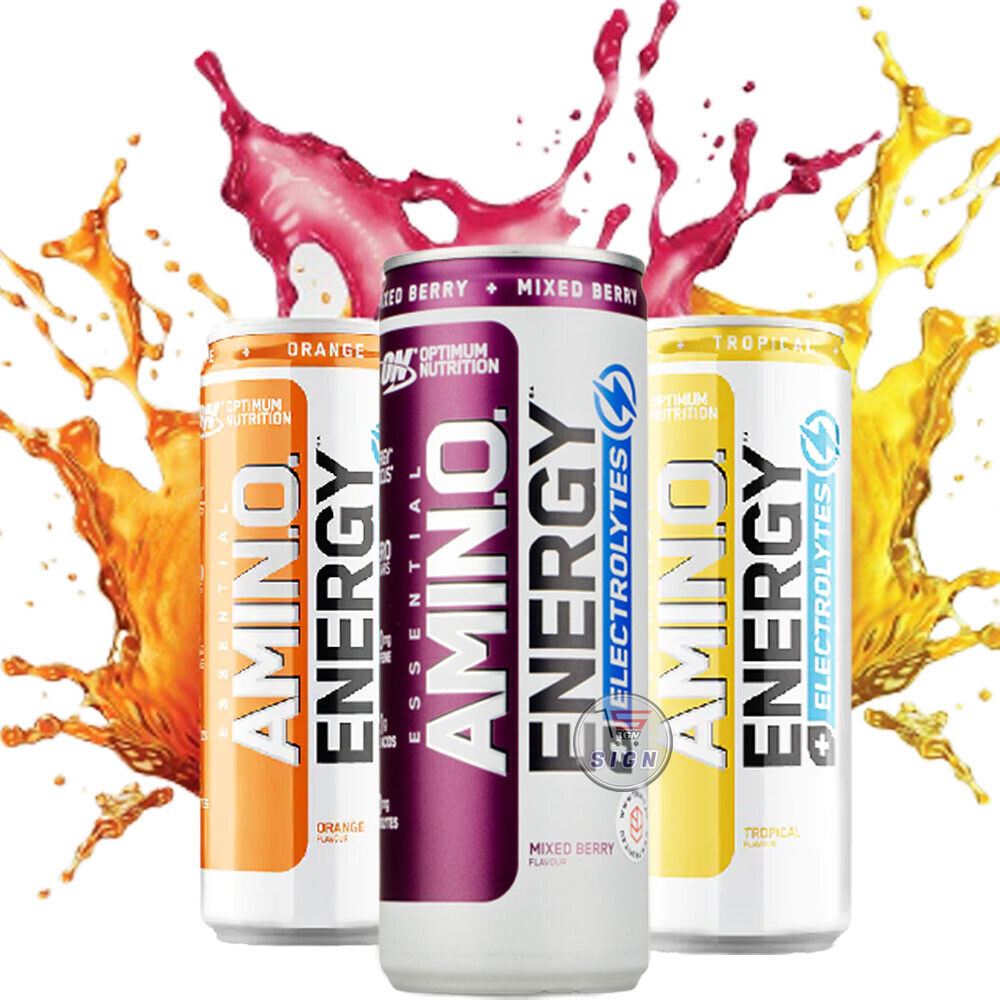 Optimum Nutrition Essential Amino Energy + Electrolyte, Ready To Drink 24x250ml