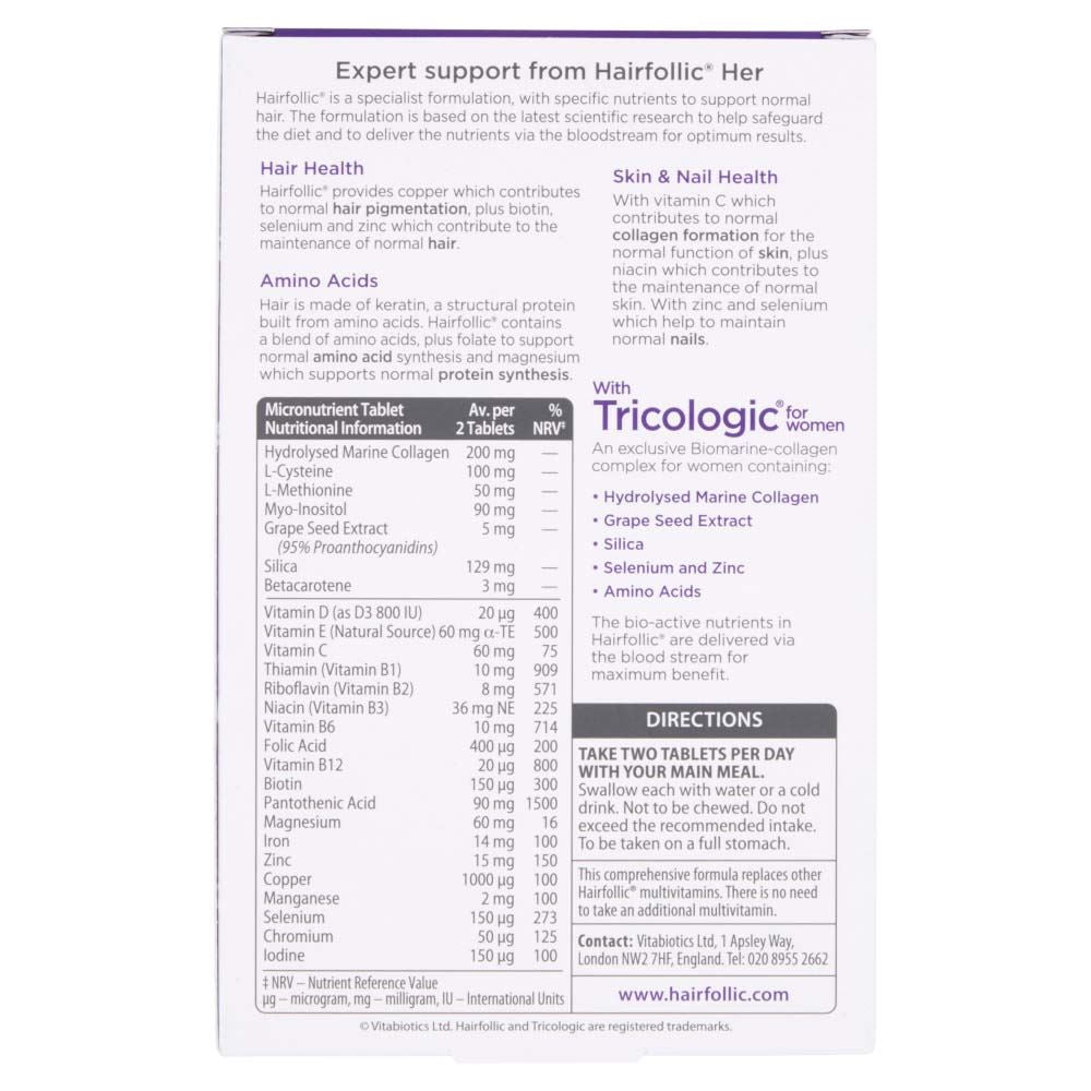 Vitabiotics Hairfollic Woman - 60 Tablets