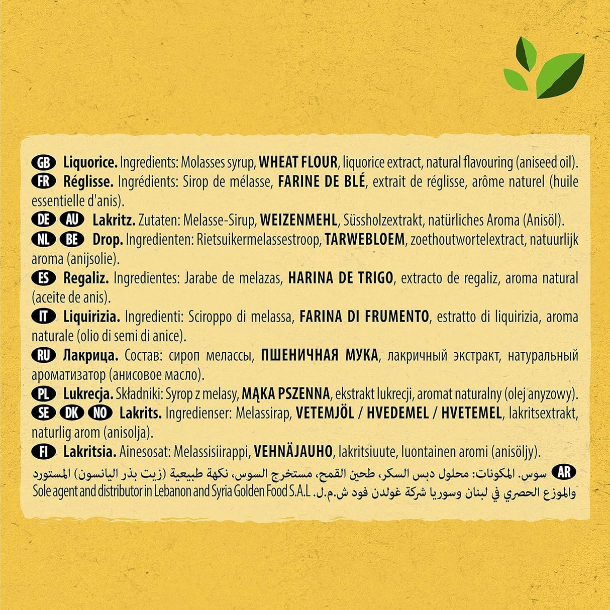 Panda Natural Liquorice Cuts 240g