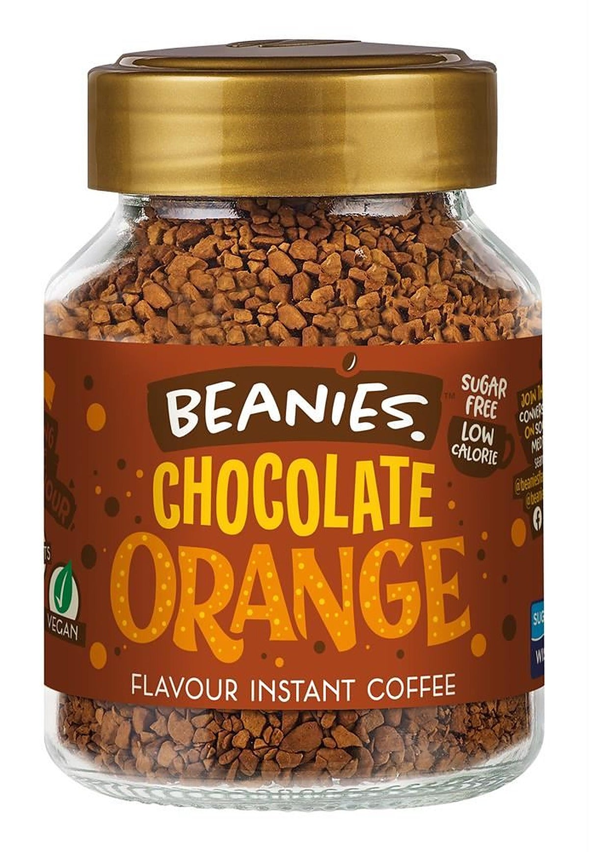 Beanies Coffee Beanies Chocolate Orange Flavour Instant Coffee 50g