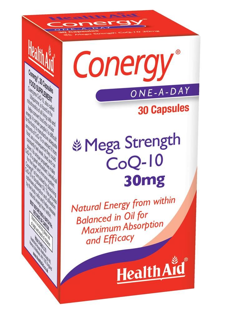 HealthAid Conergy CoQ-10 30mg 30 capsules